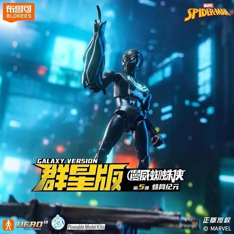 Spider-Man 5.0 Original Blokees Marvel Spider-Man V5 Serie Blind Box Puppe Montage Action Figur Überraschung Blind Box Spielzeug Geschenk
