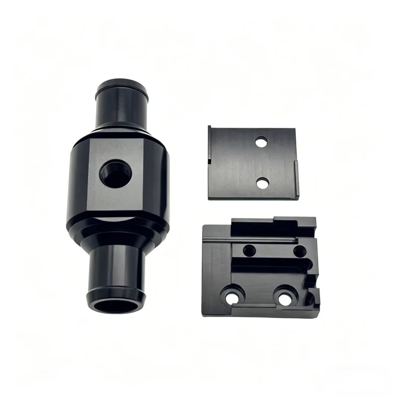 Custom CNC Machined Aluminum Hydraulic Housing Anodized CNC Machined Aluminum Parts Precision Automotive Fluid Components