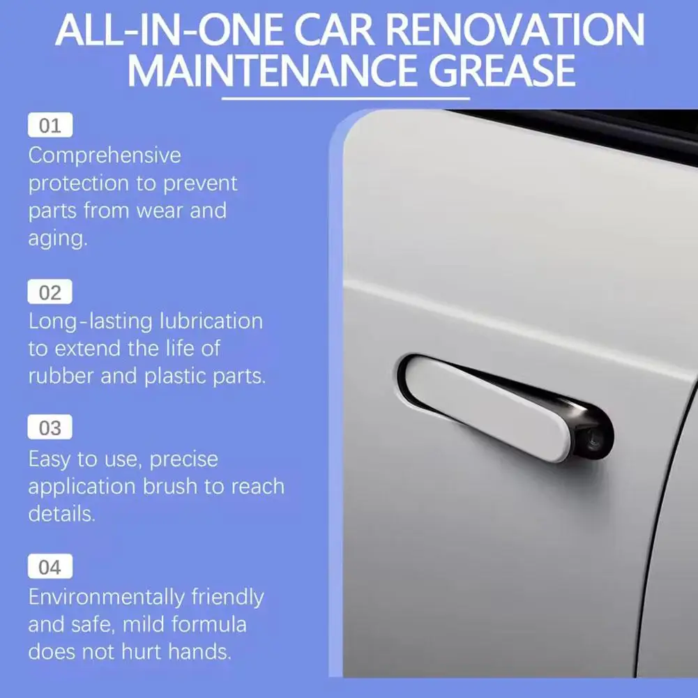 فتحة سقف السيارة المسار تشحيم الشحوم الباب غير طبيعي الضوضاء مكافحة الصدأ النفط البلاستيك لوحة المفاتيح والعتاد النفط الشحوم للعناية بالسيارات Mainte R6B2