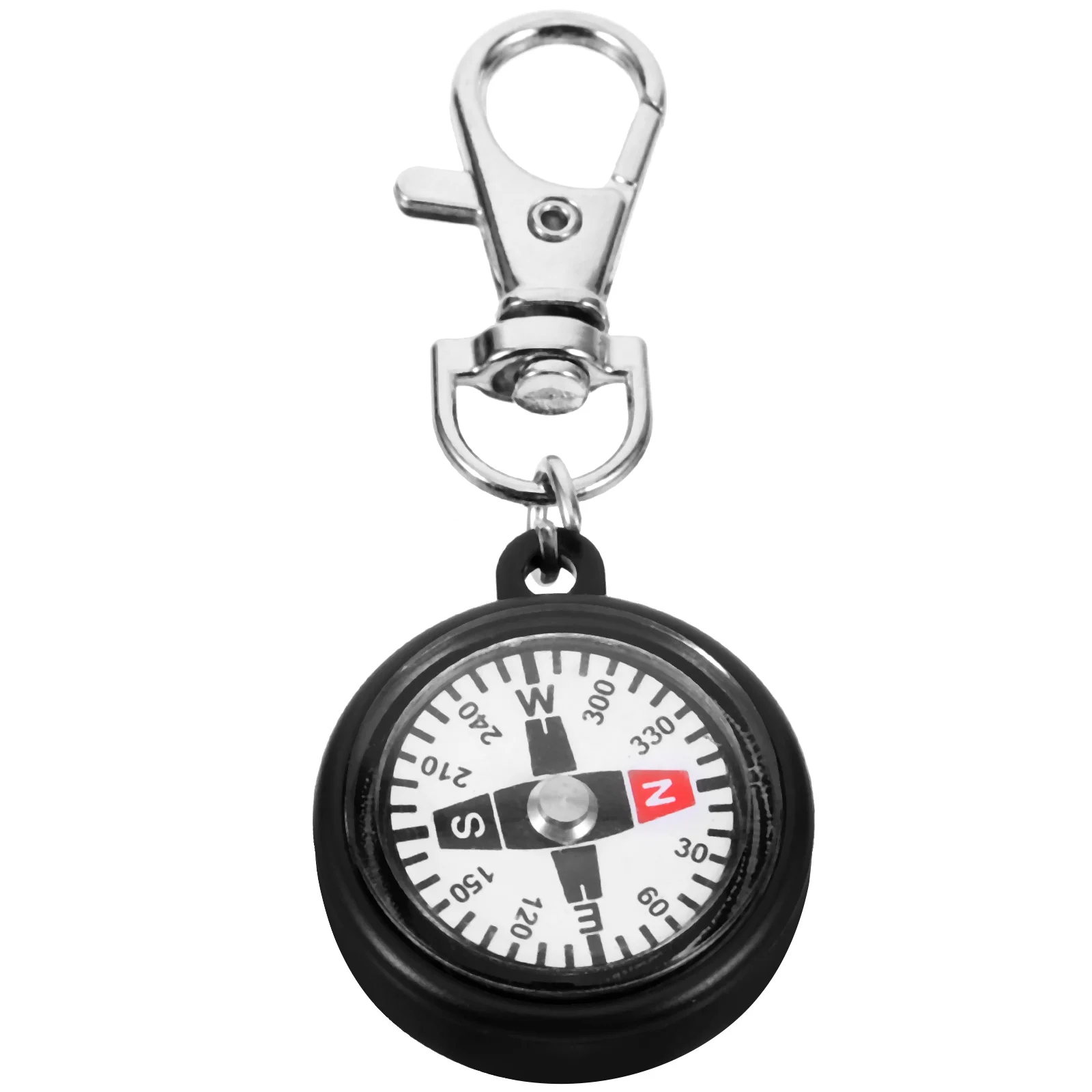 

Compass Keychain Hiking Small Outdoor Accessory Ring Snap Hook Large Camping Supply Survival Pocket Mini