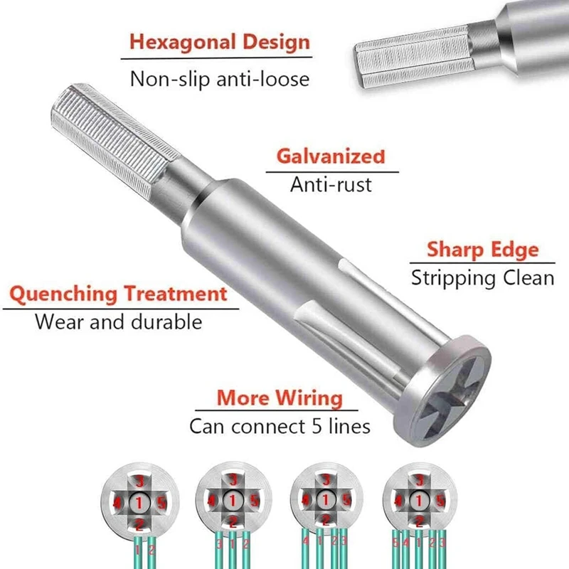 BAAG-инструмент для зачистки и скручивания проводов, обновленный инструмент для скручивания проводов для дрели, автоматический инструмент для зачистки проводов, инструмент для разъема проводов кабеля