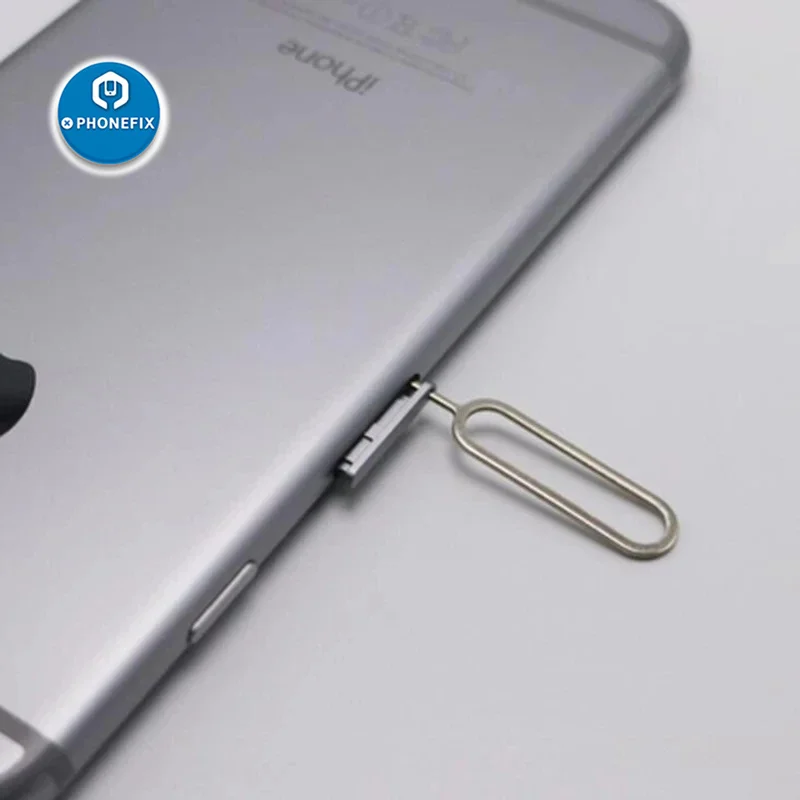 100 / 500 Uds. Bandeja de tarjeta Sim Universal Pin expulsión abridor de aguja eyector reparación de apertura para iPhone y todos los teléfonos móviles