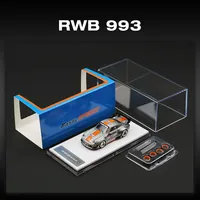 FS In Stock 1:64 RWB 993 With Wheel Hub Chase Diecast Diorama Car Model Fast Speed