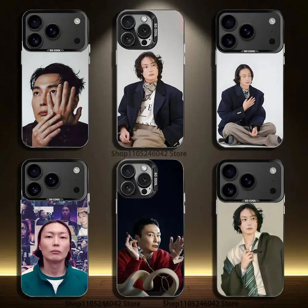 

Roh J-Jae W-Won For iPhone 17,16,15,14,13,12,11,Mini,Pro,E,SE4,XS,MAX Black Shockproof Candy Matte Cover