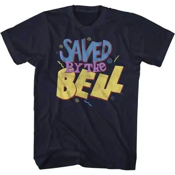 Saved By The Bell Colorful TV Show Logo Men's T Shirt