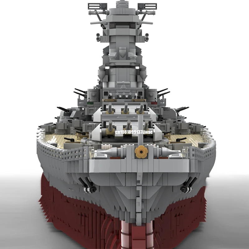 8717PCS WW2 Military MOC1:200 scale Yamato battleship Model DIY creative ideas high-tech Child Toy birthday Gift warship Blocks