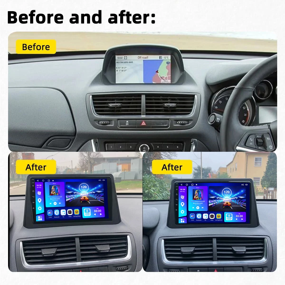 EKIY For Opel Vauxhall Mokka 2012-2016 For Buick Encore 2013-2019 Car Multimedia Player WIFI 4G Camera 2 Din Radio No DVD