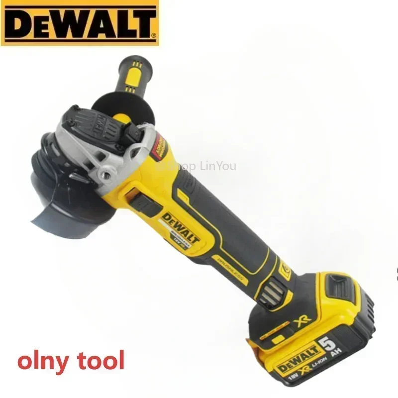 DEWALT DCG405 18V lithium battery brushless tools 125mm flat head angle grinder bare machine tool cutting machine  power tools