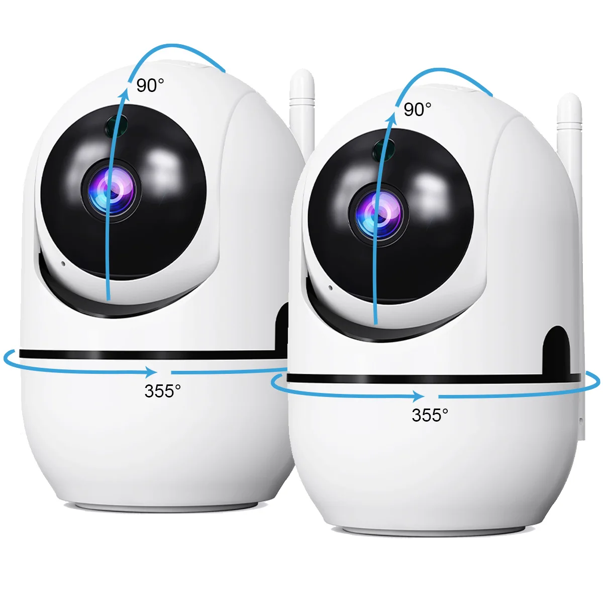 360° PTZ Wireless Security Camera 3MP Smart Home Human Motion Detection Infared Night Vision Auto Tracking Surveillance Monitor