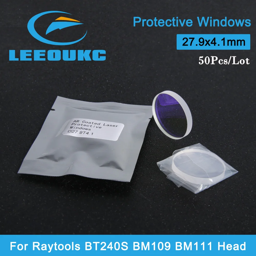 Fiber Laser Lens Protection mirror/Protective Windows 27.9x4.1 Optical Lens For Raytools Laser Head BM109 BT240 BM114/115