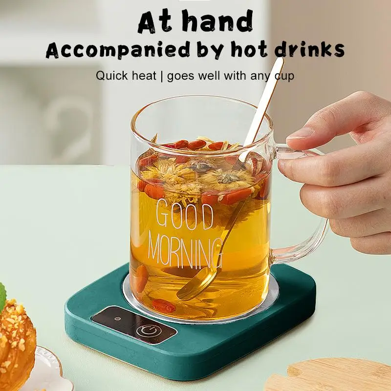 Electric Mug Warmer Milk Tea Water Heating Pad Cup Heater Warming Mat Constant  Thermostatic Coaster Low Power Home Office Gift