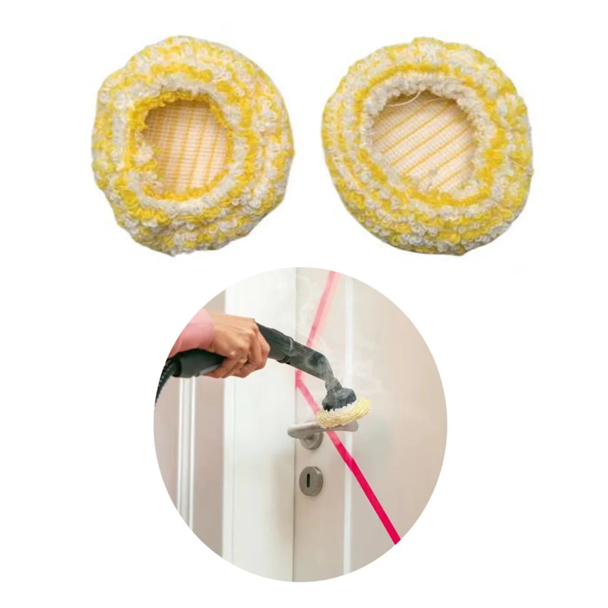 For Karcher SC2 SC3 SC4 SC5 Vacuum Steam Cleaner Accessories Large Round Brush Nozzle Steamer Cover Mop Cloth images - 6