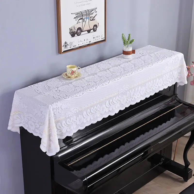 Lace Piano Covers Dust-proof Household Furniture Electronic Digital s Protective Cover Upright  Dust-cover Home Decor