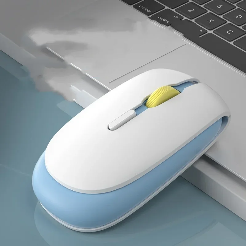 Mouse Sem Fio Recarregável Gamer, Modos Duplos, Compatível com Bluetooth, 2.4G, USB, Mute Mice para Laptop, Pad, Tablet, Macbook