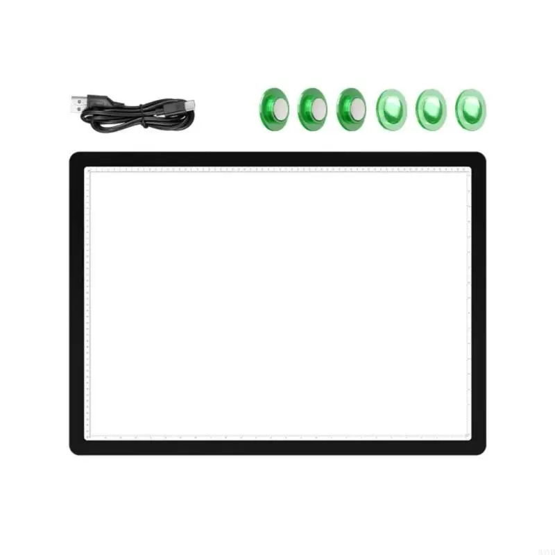 LED Light Pad With 6 Adjustable Brightness Levels Portable LED Light Box Tracer For Tracing Drawing And Sketching M4YD