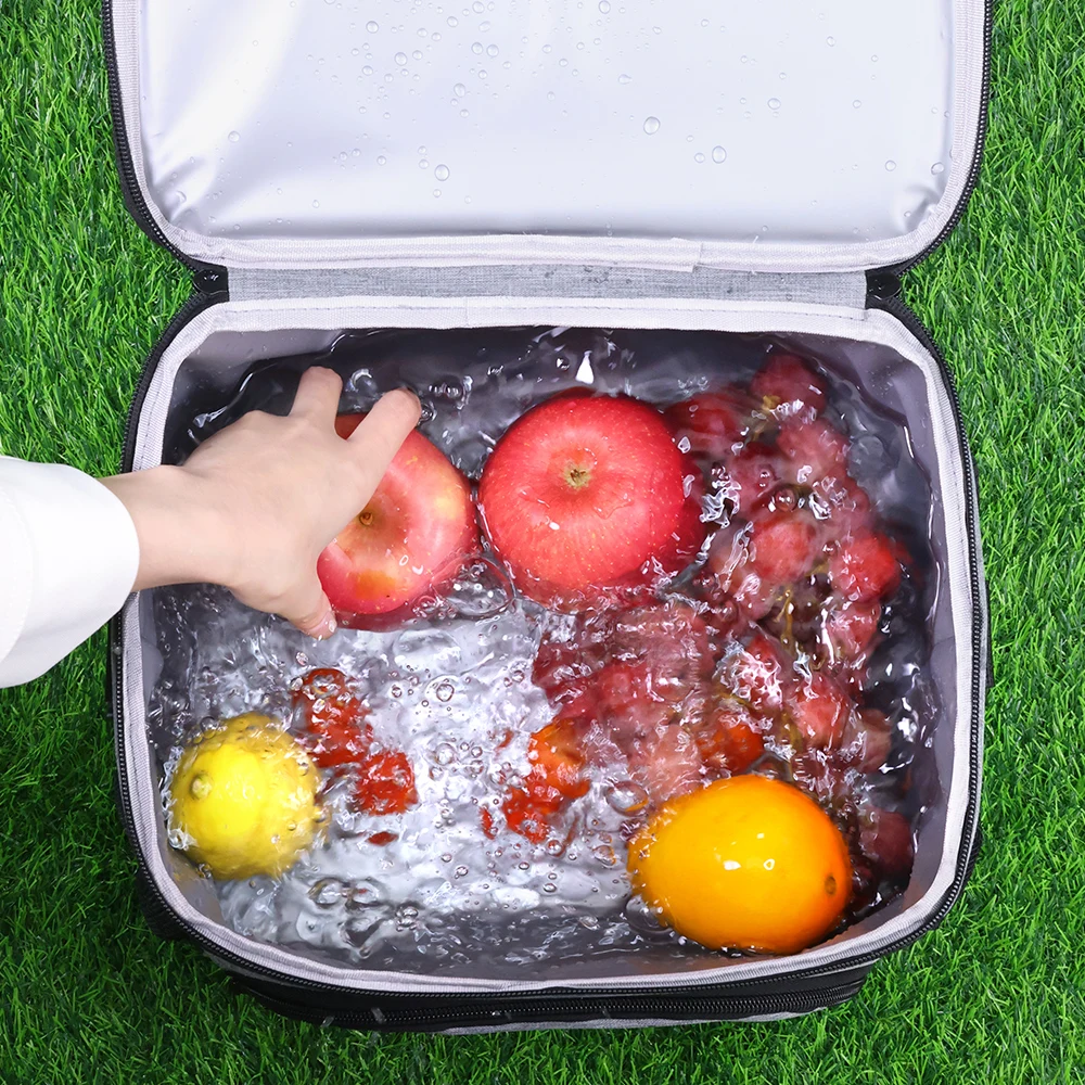 Bolsa de Picnic de 15L, fiambrera aislada, bolsa refrescante suave para adultos, hombres y mujeres, bolsa de almuerzo para oficina, Camping al aire libre, Picnic, playa