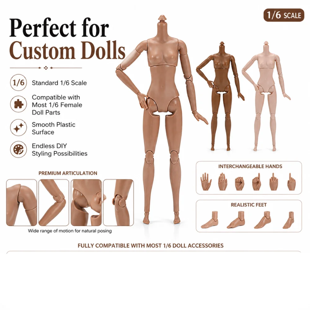 Model Part 1/6 Scale Fully Articulated Yoga Pose Design Multi Movable Joint For Custom Action Figure Body