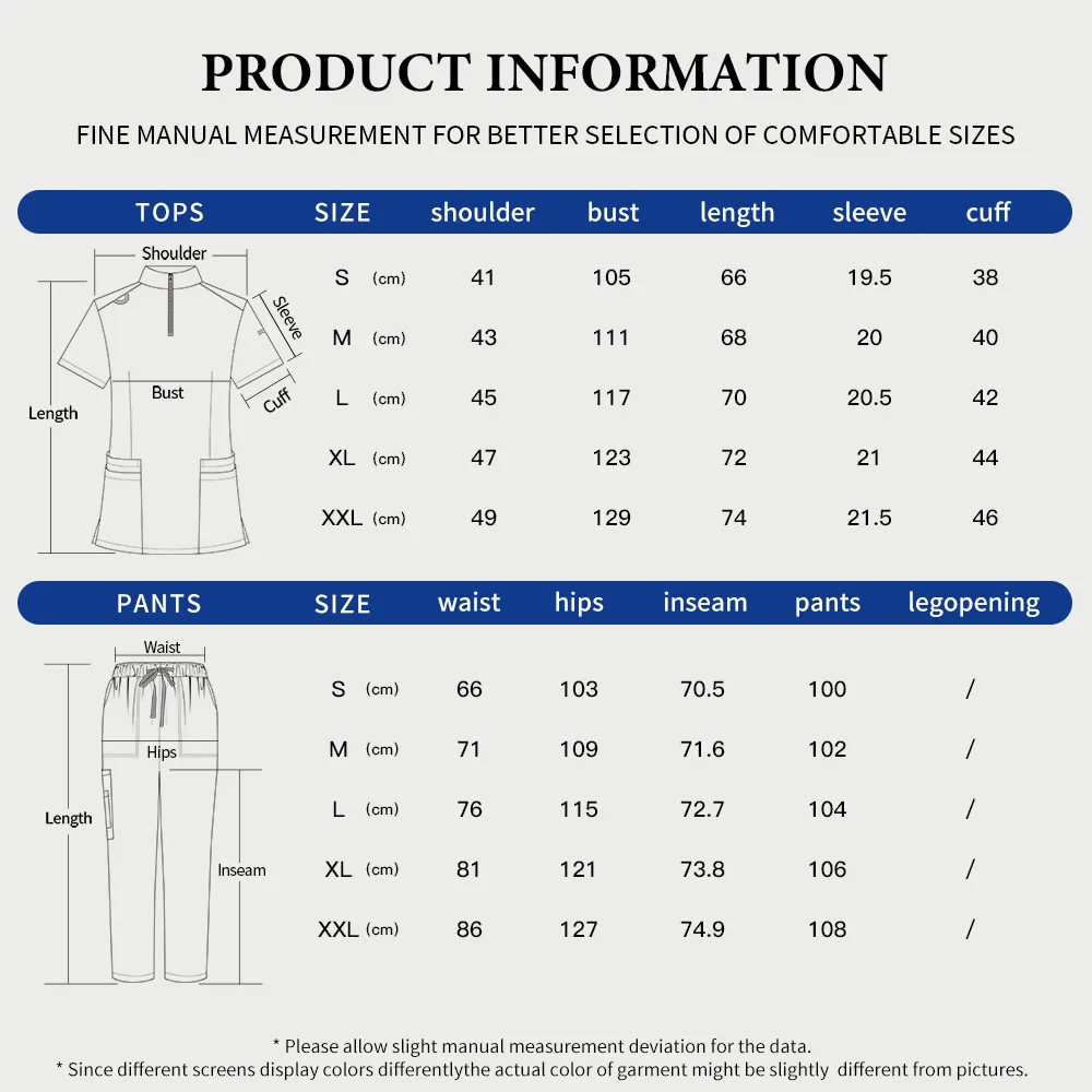 Niaahinn-ropa médica para hombre, uniforme de Hospital, traje exfoliante, ropa de trabajo quirúrgica, accesorios de enfermera, traje de trabajo para el cuidado de mascotas