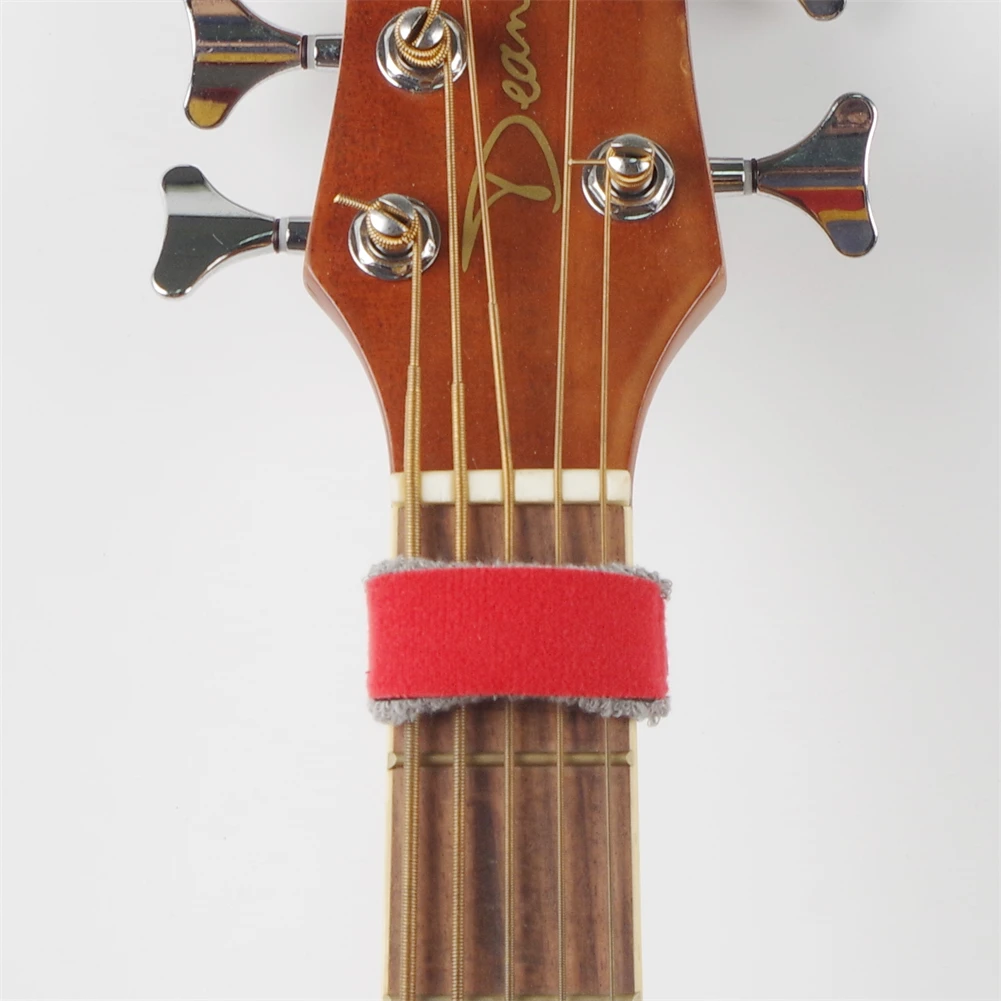 Duable, alta calidad, particular, nuevo, envoltura de guitarra, correa para bajo, envolturas de cuerdas rojas, diapasón, instrumentos de guitarra, 19CM
