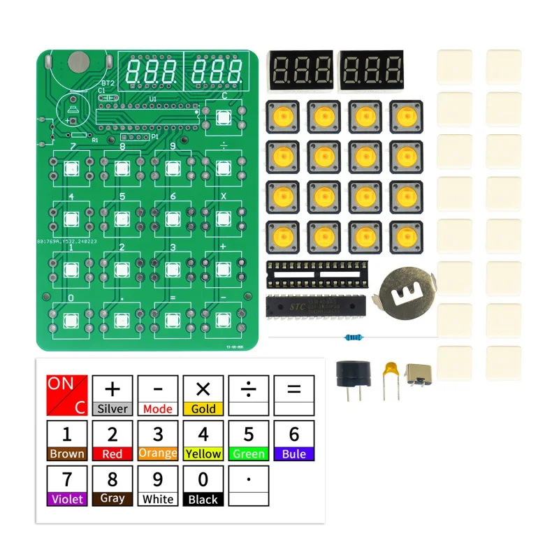 مجموعة آلة حاسبة الكمبيوتر رقاقة واحدة متحكم التدريس تجربة التدريب الإلكترونية لتقوم بها بنفسك أجزاء ممارسة اللحام #6