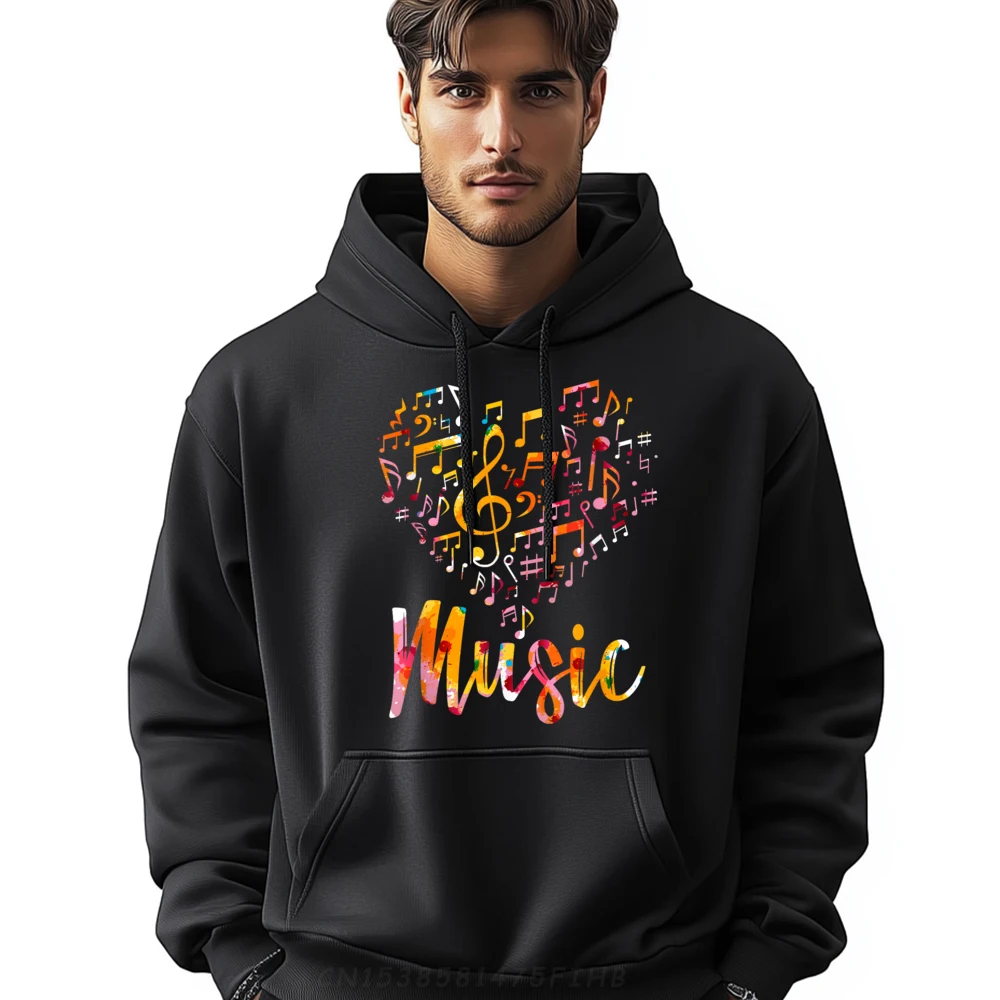 

Musician Musical Instrument Music Notes Treble Clef Grpahic Tee Youth Christmas Hoodie Group Pullover