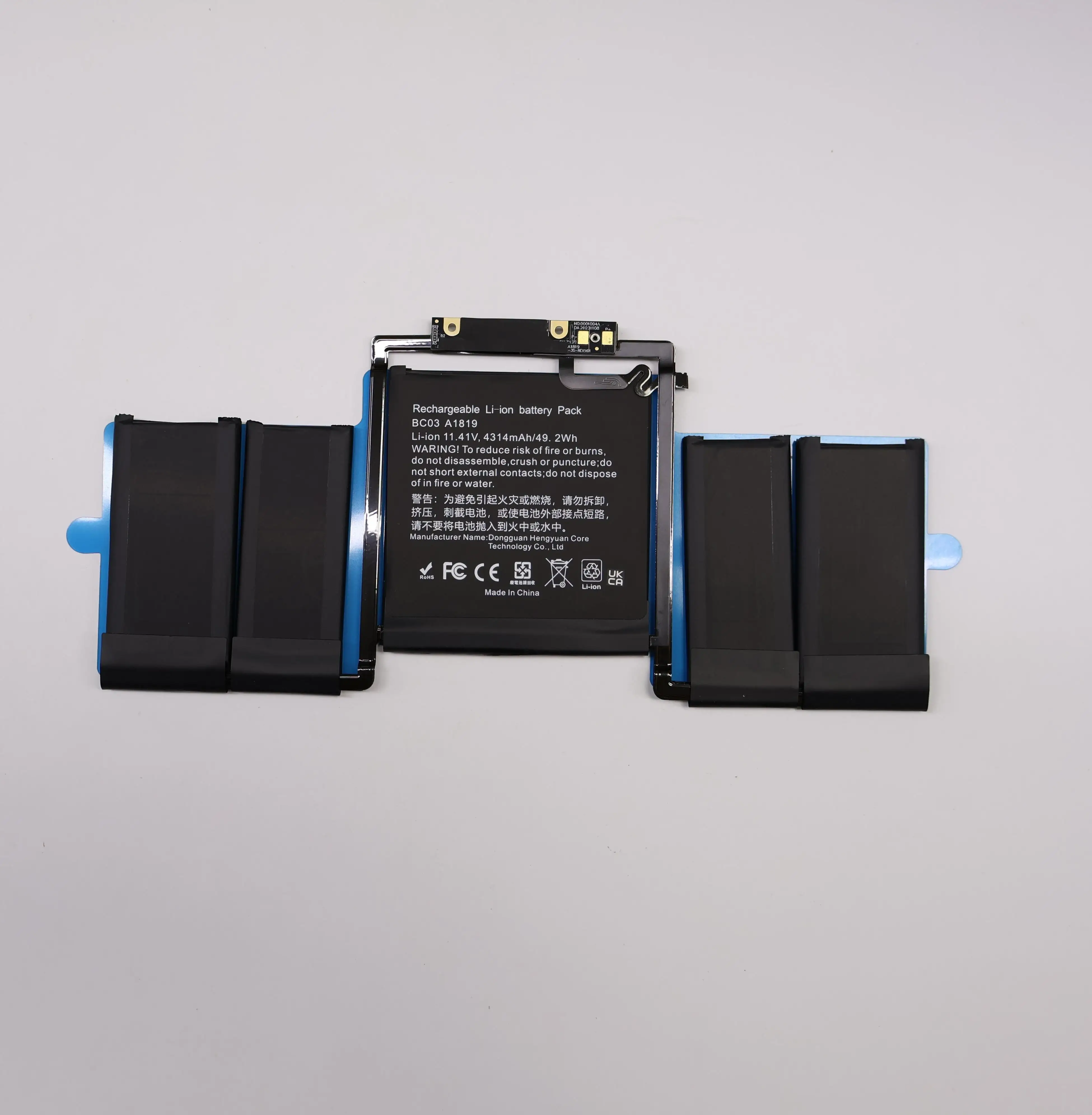 Аккумулятор для ноутбука A1819 для MacBook Pro 13-дюймовой сенсорной панели (конец 2016 года середины 2017 года), простой в установке A1706 EMC3071 EMC3163