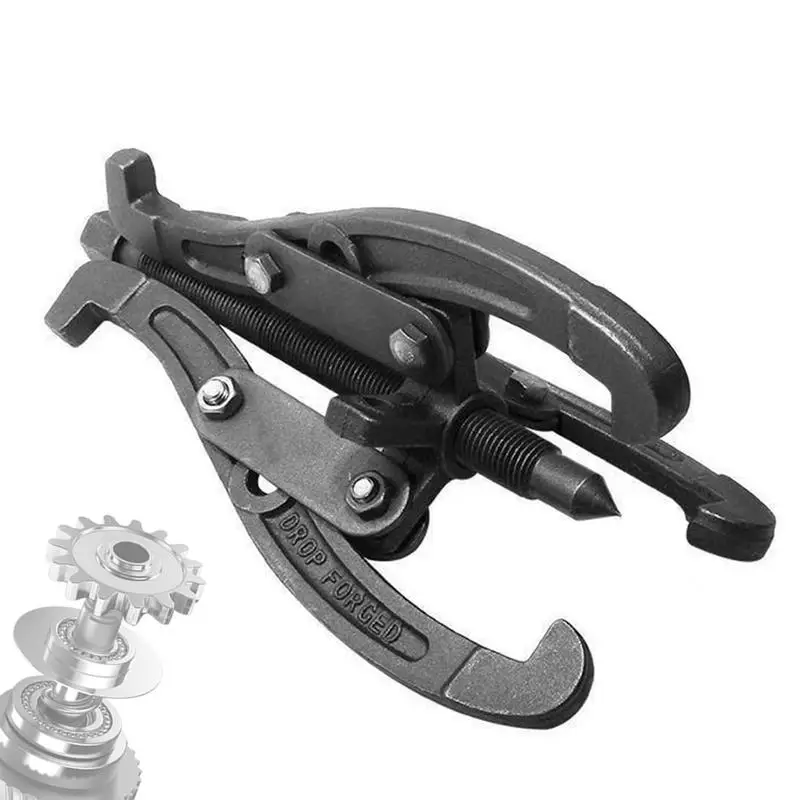 Motorcycle Bearing Puller Heavy Duty Gear Extractor Tool Bearing Separator Carbon Steel Bearing Splitter Gear Puller Three Jaw