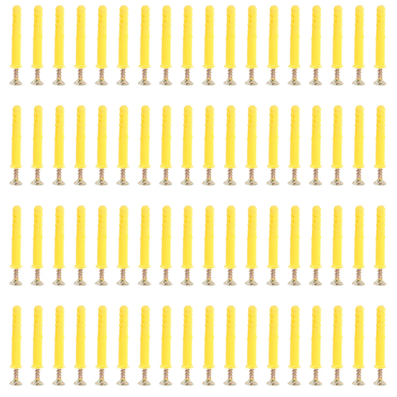 

100Sets Premium Drop-in Wall Expansion Anchors Yellow for Solid Concrete Concrete Anchor Fastener Steel Threaded Bolts