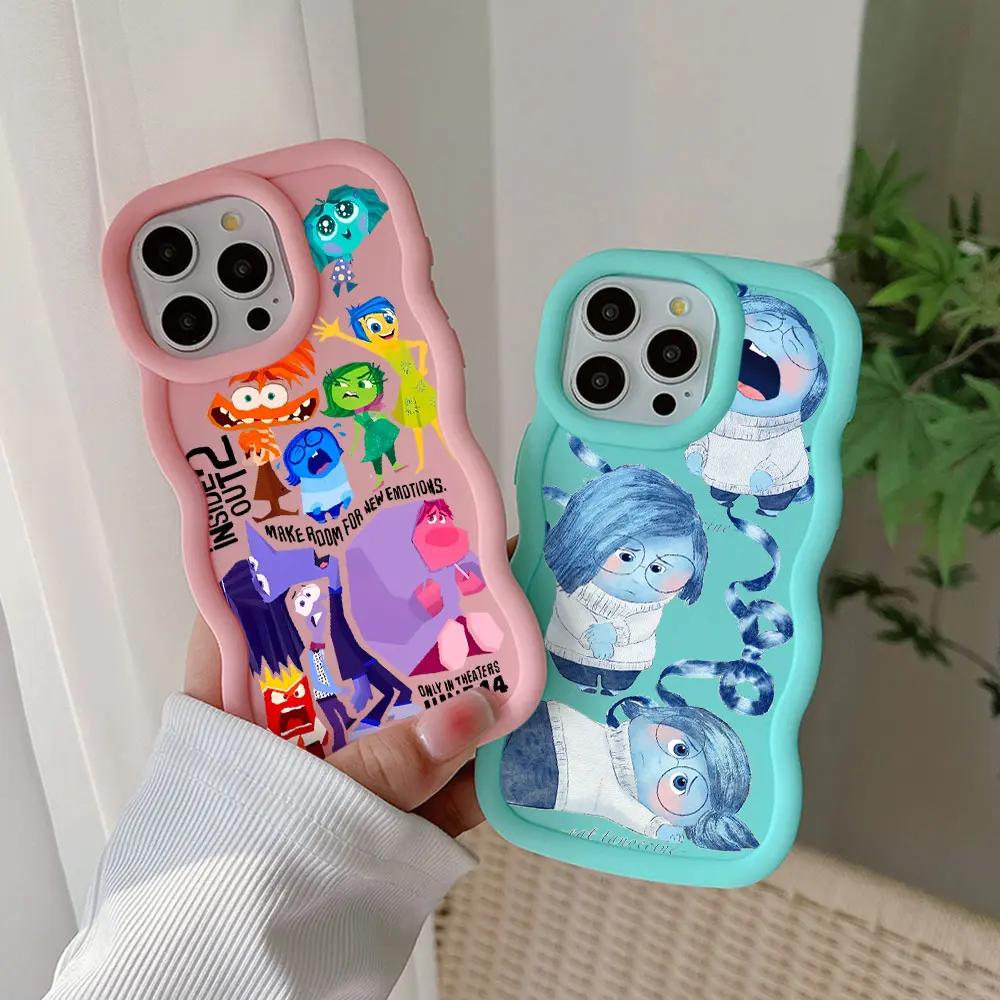 Cartoon Inside Out Disneys Phone Case For Xiaomi Redmi Note 8 9 9S 10 10S 11 12 13 Pro Plus 4G 5G Candy Color TPU Back Cover