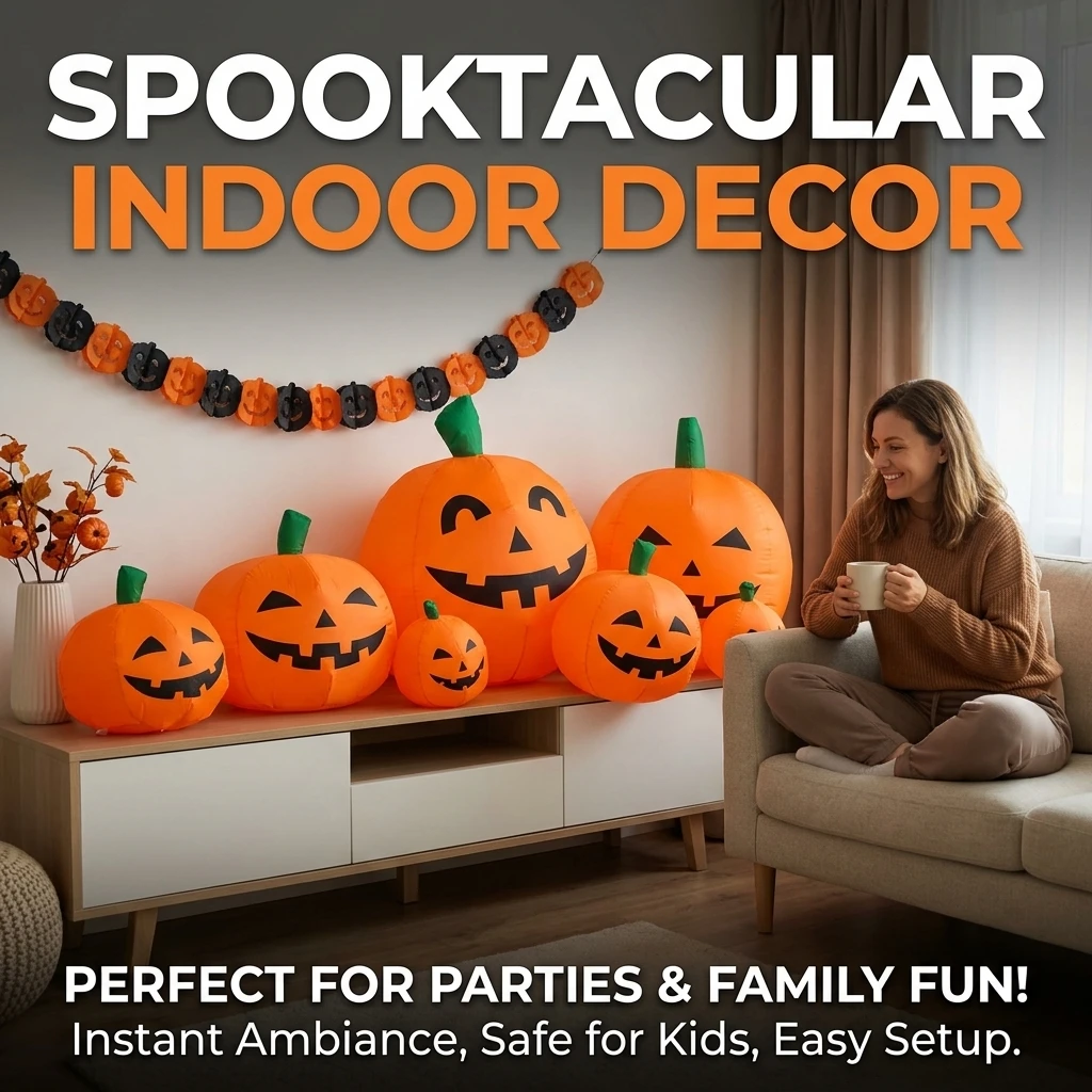 7.5FT Halloween Inflatable Pum - Outdoor Furniture Warehouse 评论和价格