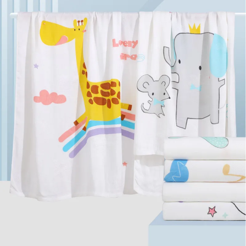 ใหม่ Super Soft ผ้าฝ้ายอินทรีย์ไม้ไผ่ Muslin Swaddle ผ้าห่อตัวเด็ก Double Gauze ผ้าห่อตัวเด็ก Breathability เด็กผ้าห่ม