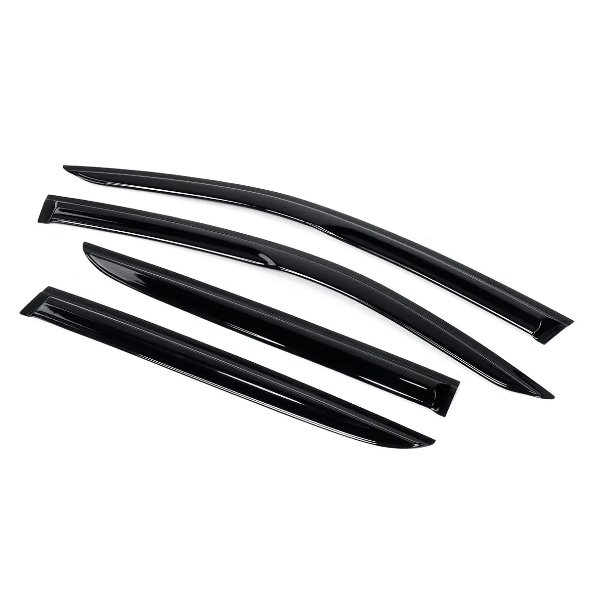 New 4x Black Tinted Car Side Window Visor Guard Vent Awnings SheltersRain Guard Door Visor For TOYOTA For C-HR For CHR 2017-2020