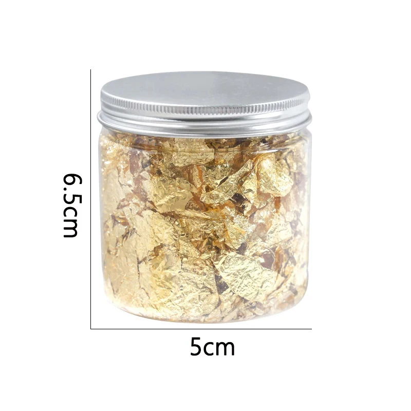 3G Nail Art Decoration Gold Silver Copper Foil Sequins Glitter Leaf Flake Sheet Bulk Foil Paper For Gilding Manicure Accessories