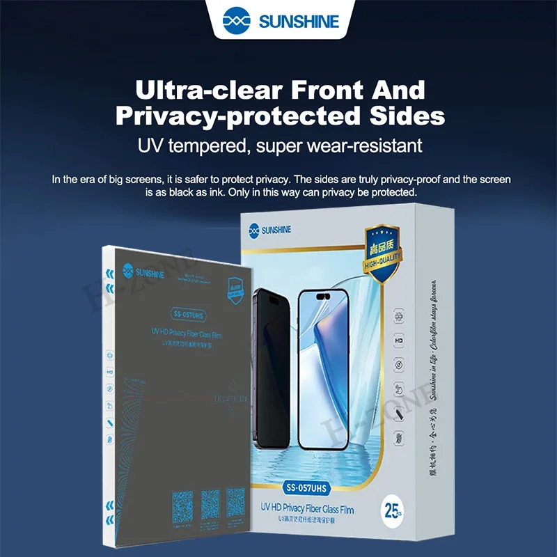 

SUNSHINE SS-057UHS Anti Peeping Privacy Protection Film UV Tempered Super Wear-resistant Suitable for Various Phone Models