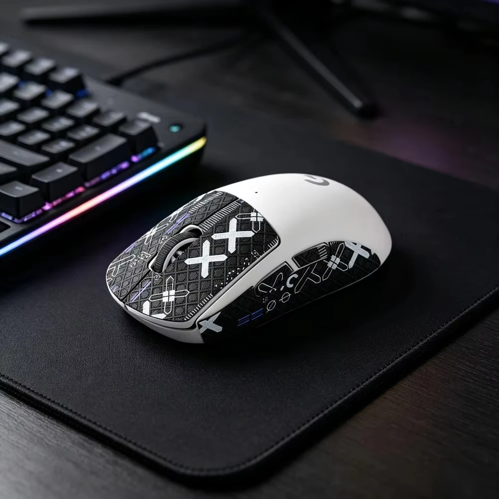 Mouse Grip Tape Skate Sticker Non Slip Suck Sweat Mouse Anti-Slip Sticker For Logitech G Pro X Superlight Wireless Mouse image 2