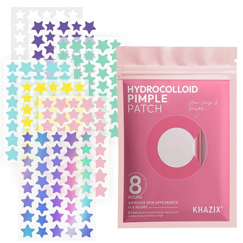 280PCS Bright Color Star-shaped Acne Patch - Multi-color Star-shaped Acne Cover,gentle, alcohol-free,suitable for all skin types