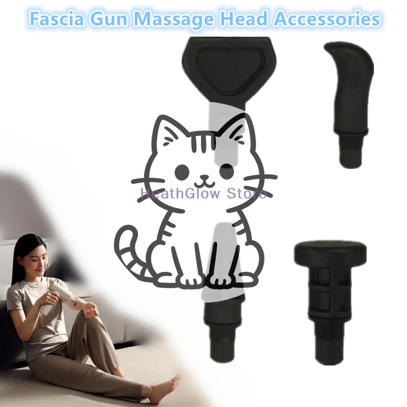 

8 сменных насадок для массажера-стимулятора мышц, для расслабления тела, коррекции фигуры и фасциального массажа