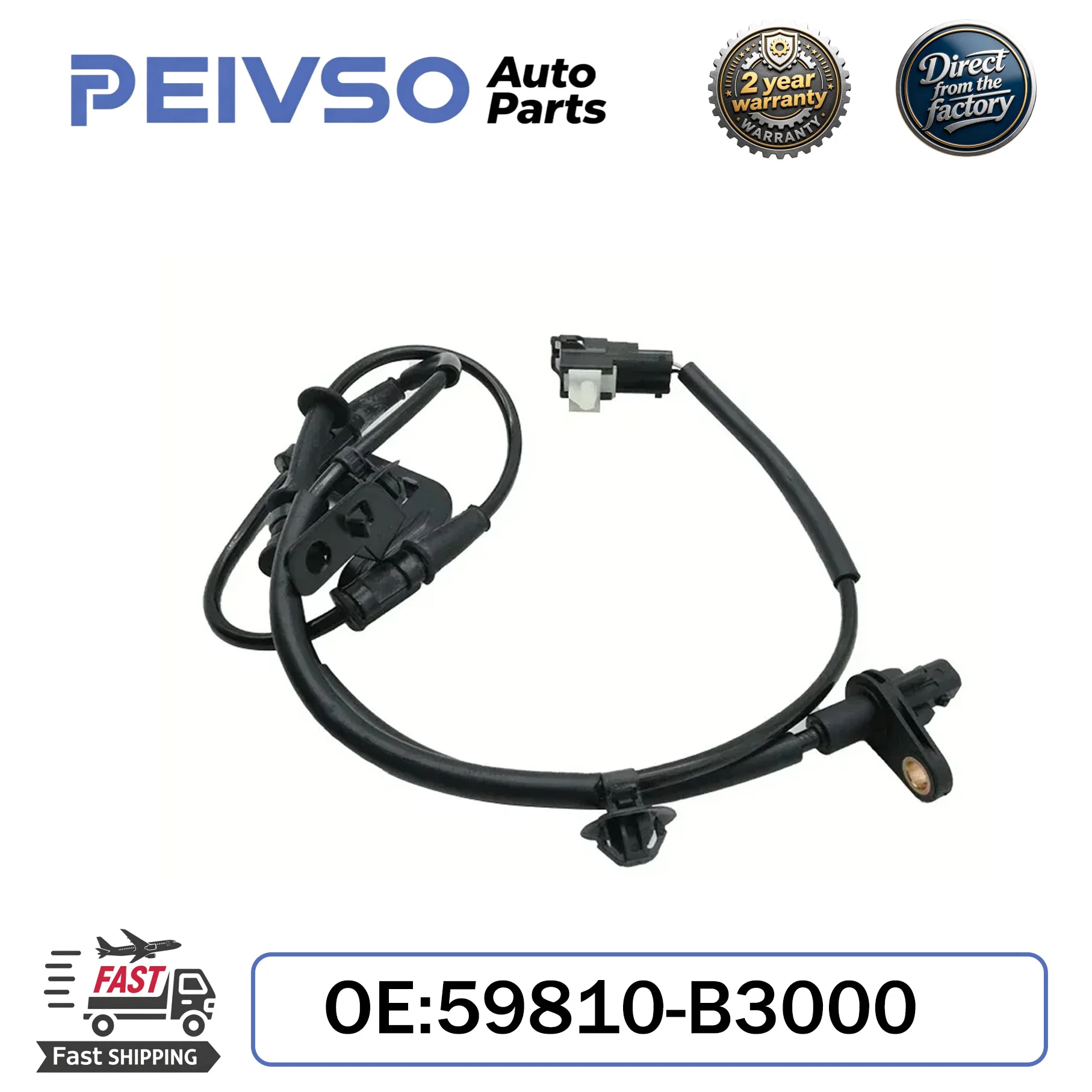 

PEIVSO New High Quality 59810-B3000 59810B3000 Front Left ABS Wheel Speed Sensor For Hyundai Sonata Kia Mistra Auto Parts