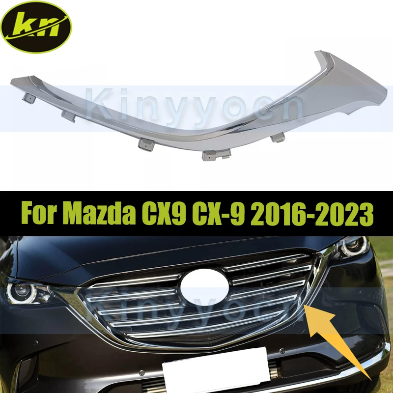 

Front Bumper Grille Trim For Mazda CX9 CX-9 2016 2017 2018 2019 2020 2021 2022 2023 Front Bumper Grille Mesh Trim Bezel