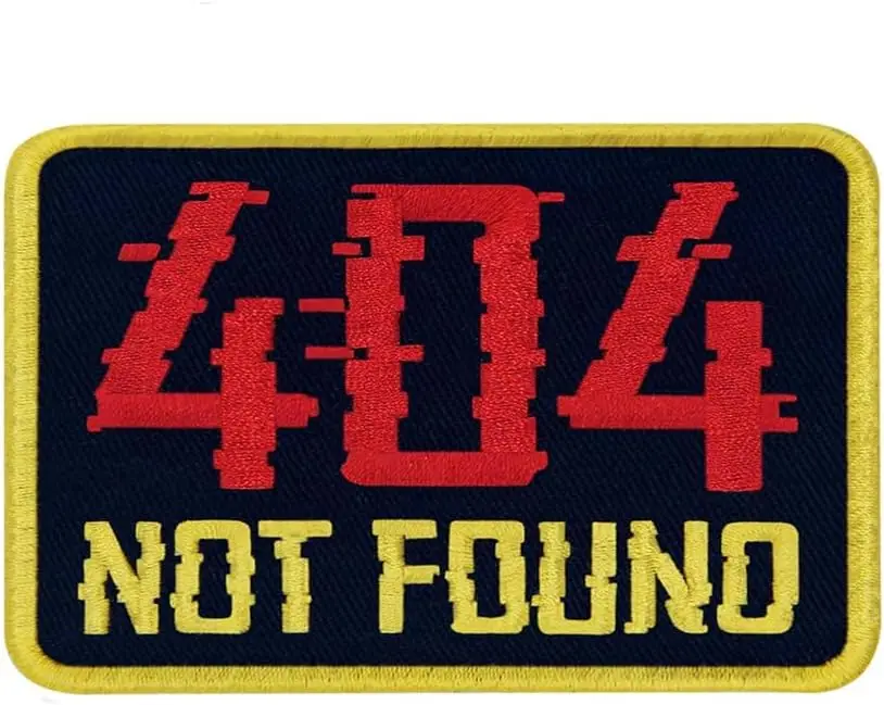 Error 404 Not Found Signs Metal Tin Sign, Funny Geeky Poster for Home Office Wall Decor Plaque Sign 12x8 Inch tin sign