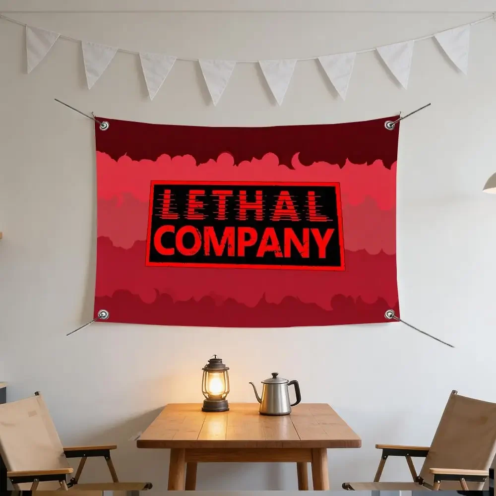 Game Horror SciFi  Lethal Company Coop Flags Specialized for indoor and outdoor home decorations outdoor camping and bar parties