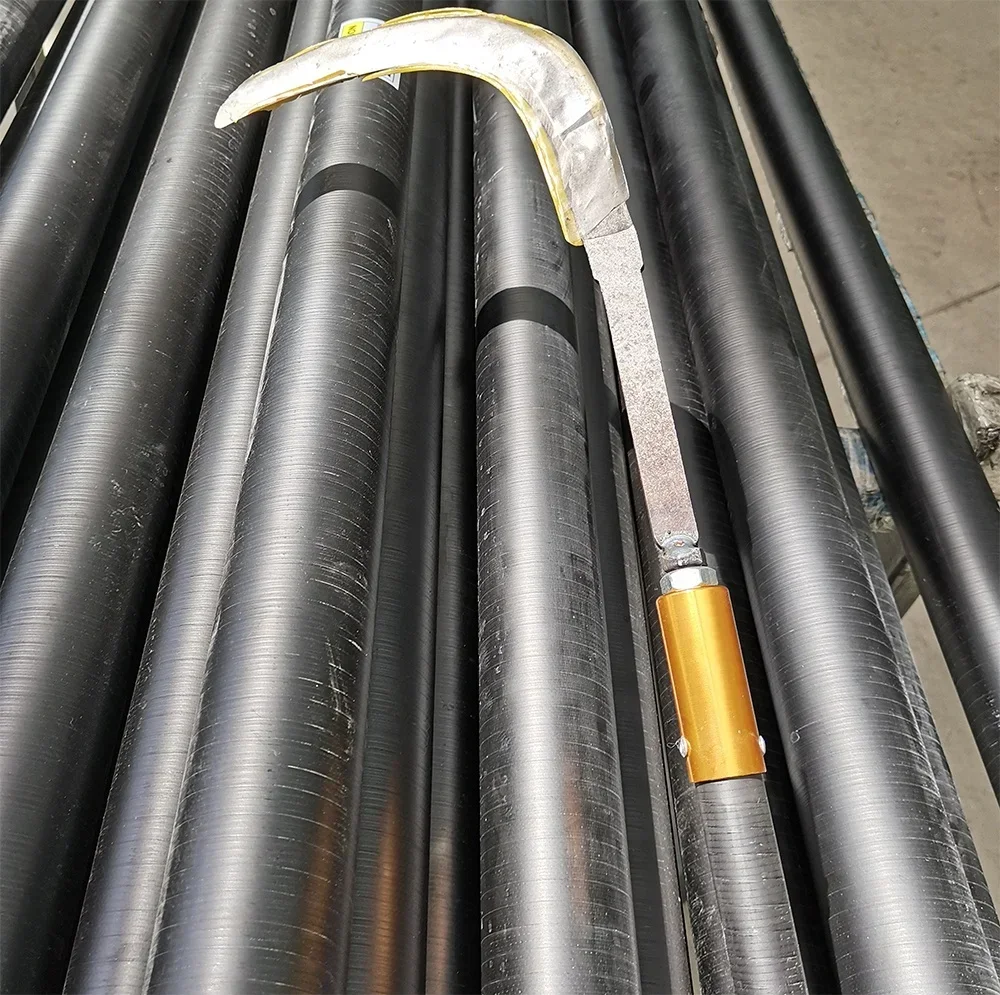 Pólo de fibra carban telescópica de alta rigidez perfeito 2025 para colheita de porca areca