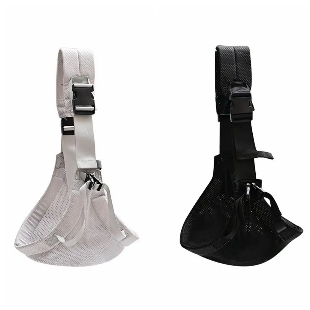 Solid Color Baby Wrap Carrier Adjustable Infant Kangaroo Bag Infant Backpacks Mesh Newborn Front Holding Newborn Sling Wrap view 5