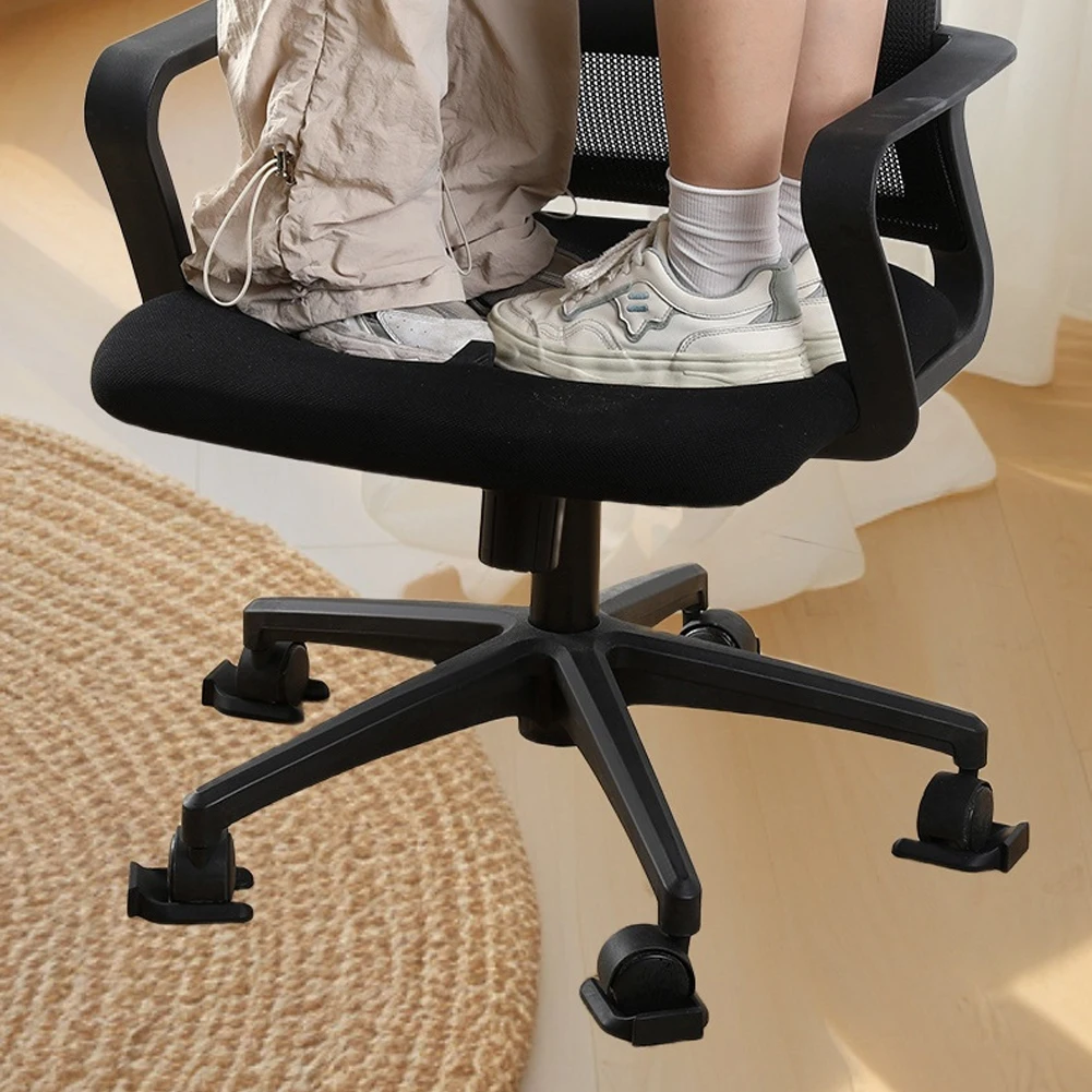 Anti-Slip Pads Chair Wheel Stopper Office Use Shock Absorption Wear-resistant Easy To Install Floor Protection