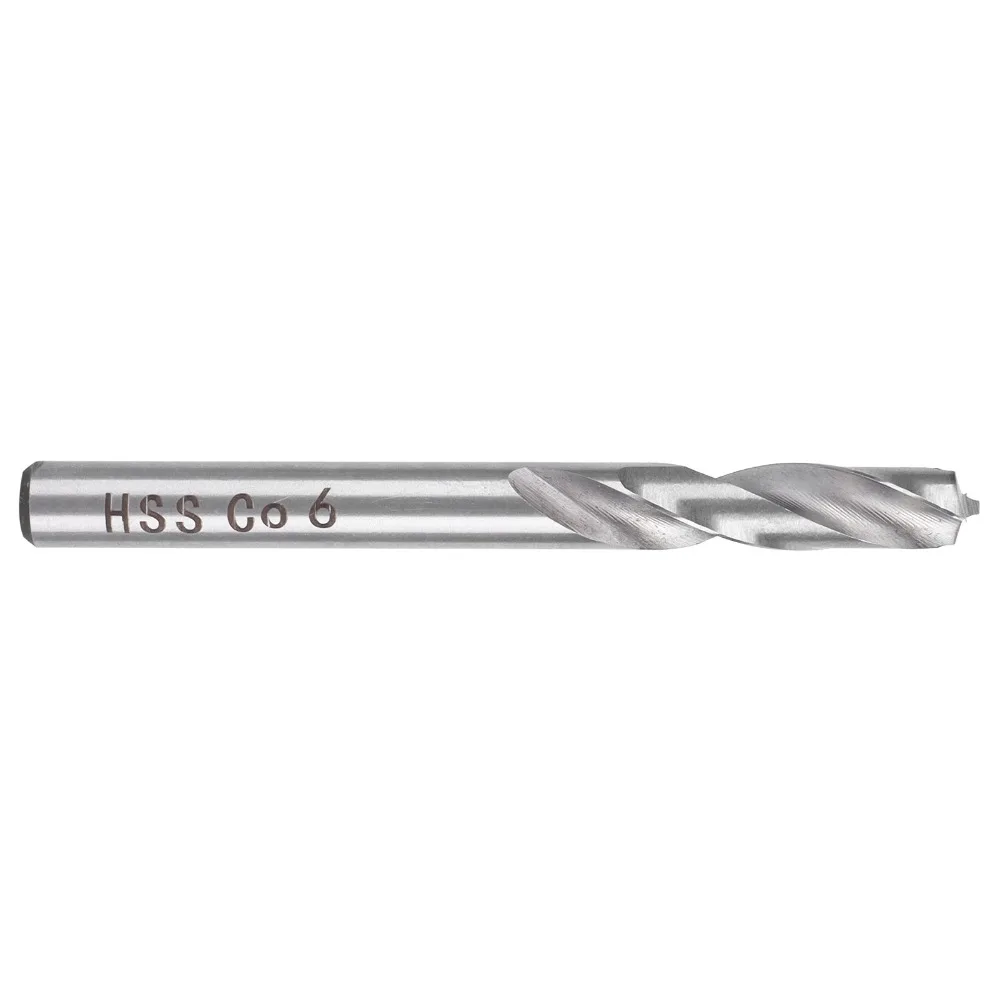 Jobber Drill Bits High Speed Steel Spotting Drill Bit Straight Shank Silver End Mill Bits 6mm Spot Weld Drill Bit Metal