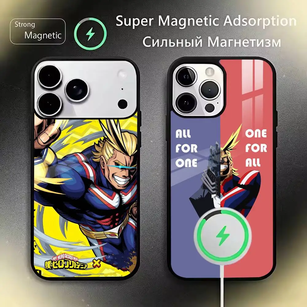 COOL M-My Hero Academia Phone Case For iPhone 17,16,15,14,13,12,11Plus,Pro,Max for Magnetic Wireless Charging