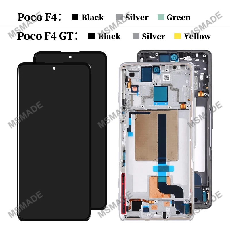 AMOLED OEM For Xiaomi Poco F4 GT LCD Display 21121210G  Screen Digitizer Assembly For POCO F4 LCD 22021211RG 22021211RI Parts