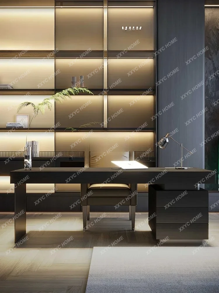 TT minimalist light luxury desk premium design inductive computer desk modern desk