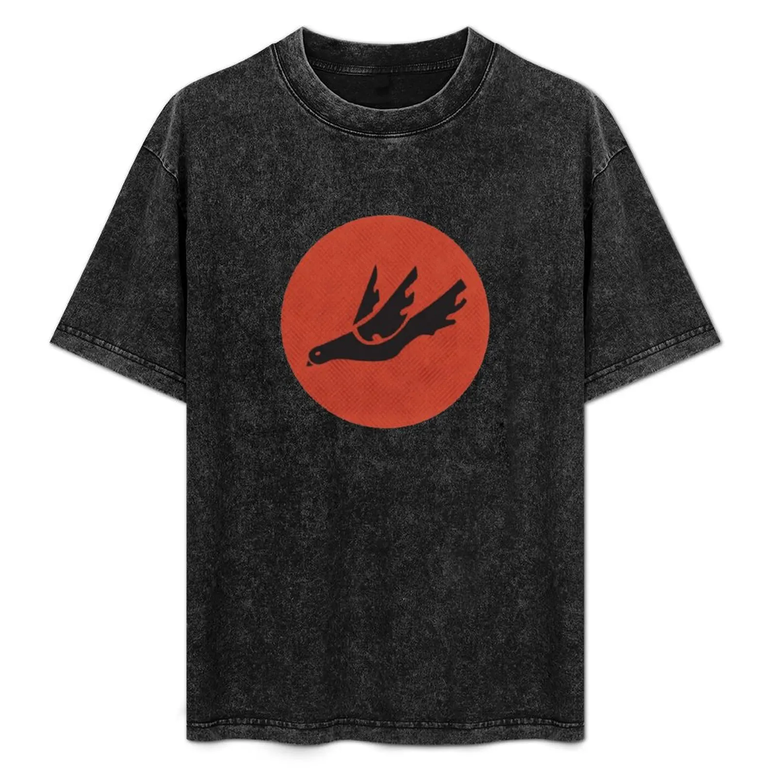 Thursday Band Dove Logo (Orange Circle) T-Shirt anime tshirt shirts graphic tees t shirt for men