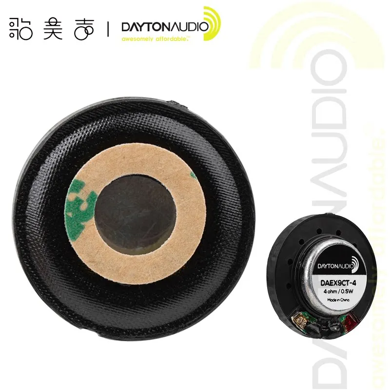 Dayton DAEX9CT-4 Coin-Type 9mm Vibratory Exciter Portable Miniature Horn Microphone Sound System Compact Size for Easy Carry